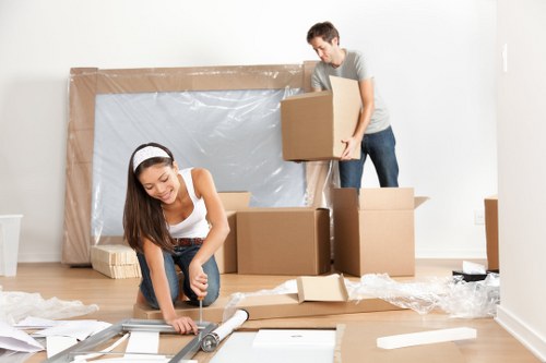 Example storage clearance for a flat or terrace property