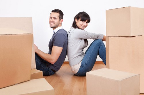 A smooth moving day for flat removals in Stjohns with organised boxes
